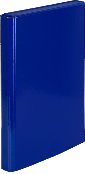 Teczka akademicka na rzep VauPe, A4, 35mm, niebieski
