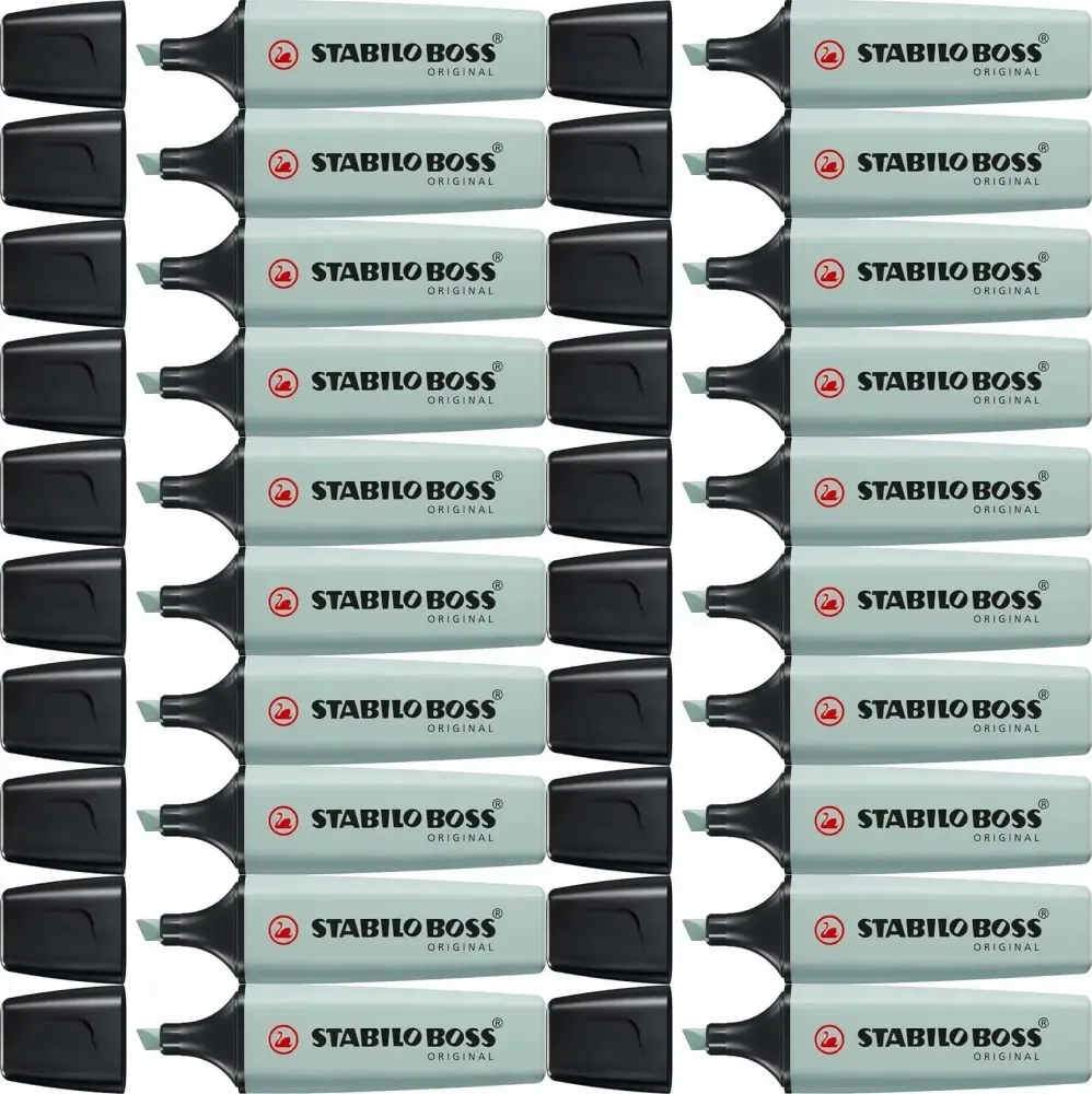 20x Zakreślacz Stabilo Boss Original Nature Colors Earth Green 70/163, ścięta, zieleń ziemista