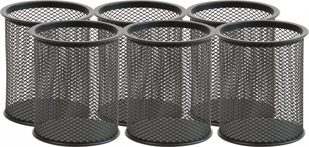 6x Kubek na długopisy Viking, druciany, 90x100mm, czarny