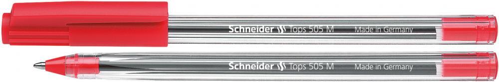 Długopis Schneider TOPS 505, M, czerwony 50szt