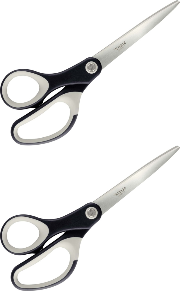 2x Nożyczki Leitz tytanowe, 15cm, czarny