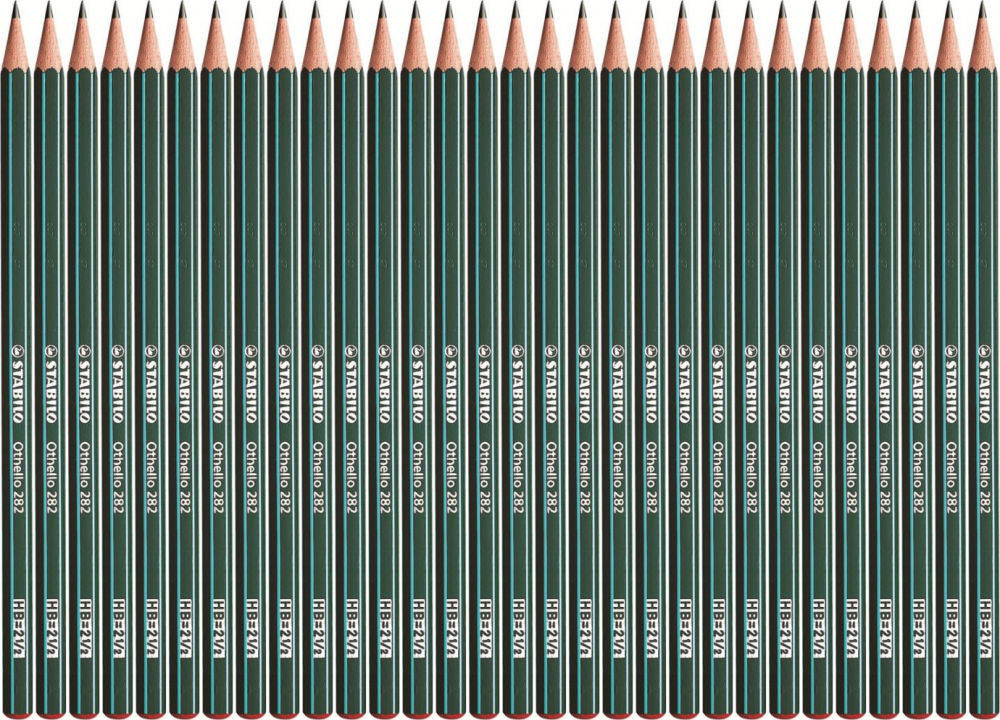 36x Ołówek Stabilo Othello, HB, zielony