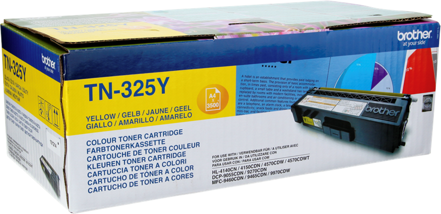 Toner Brother (TN325Y), 3500 stron, yellow (żółty)