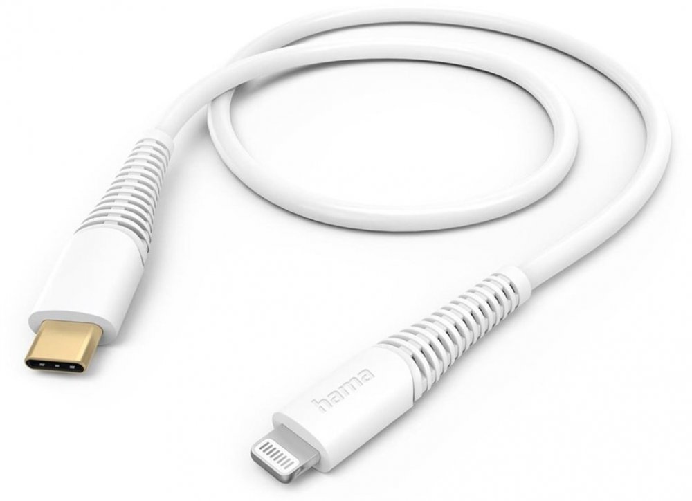 Kabel ładujący Hama USB Typ C/Lightning, 1.5m, biały