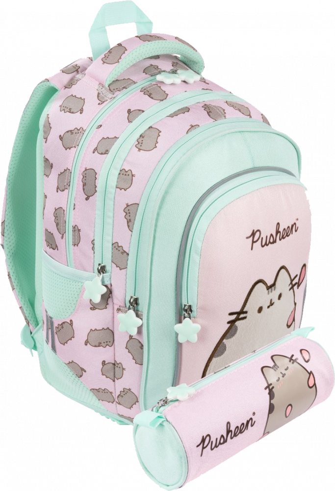 Zestaw: Plecak + piórnik tuba Pusheen Pink