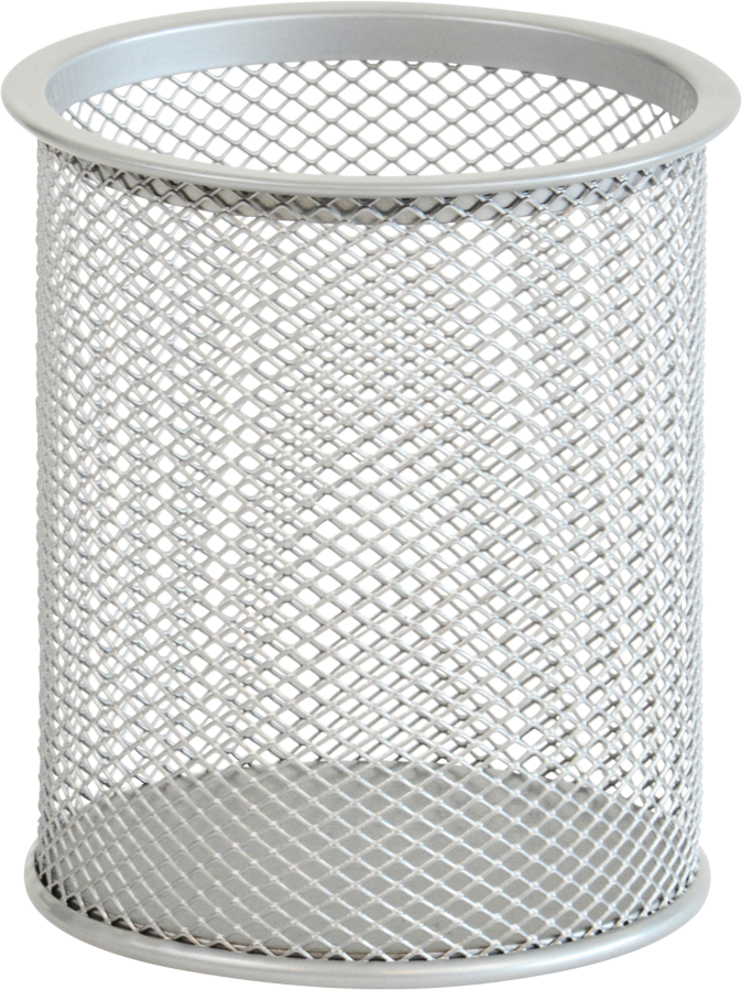 Kubek na długopisy Viking, druciany, 90x100mm, srebrny