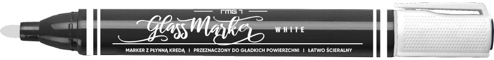 Marker kredowy Rystor RMG-1, 4mm, biały