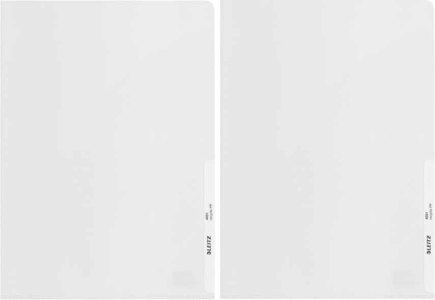 2x ofertówki groszkowe Leitz Recycle "L", A4, do 40 kartek, 140μm, 25 sztuk, transparentny