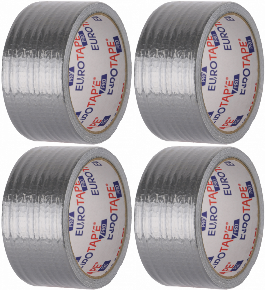 4x Taśma naprawcza Dalpo, Euro-Tape, 48mm x 25m, srebrny