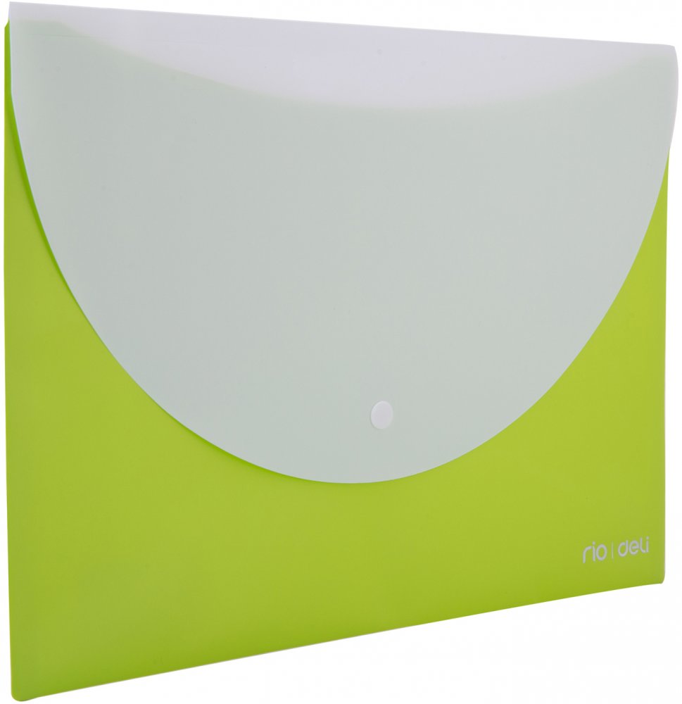 Teczka kopertowa Deli RIO, A4, 2 przegrody, zielony