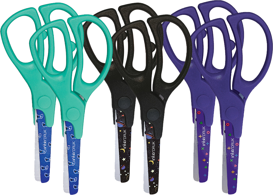 6x Nożyczki Interdruk Game Over, 13cm, mix wzorów