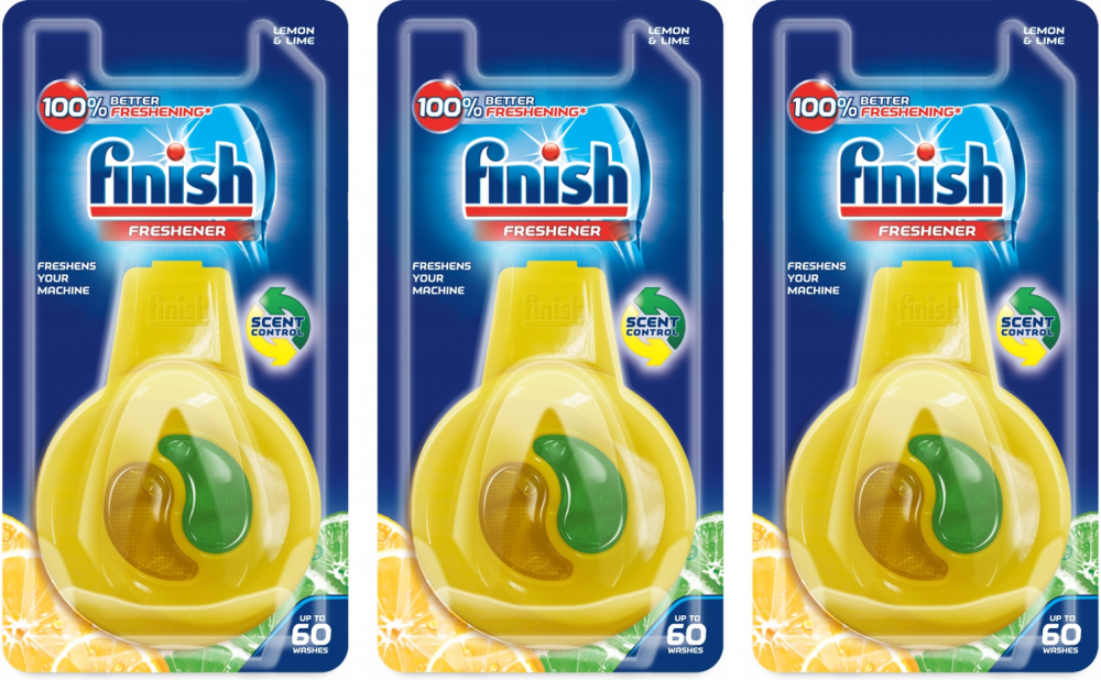 3x Odświeżacz do zmywarek Finish, cytryna i limonka, 8.5g