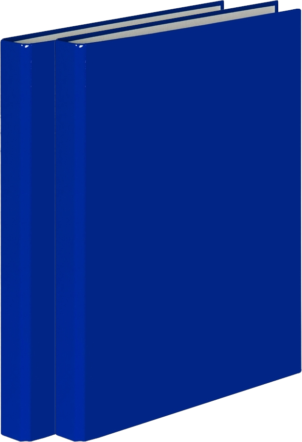 2x Segregator ringowy VauPe, A4, szerokość grzbietu 25mm, 4 ringi, granatowy