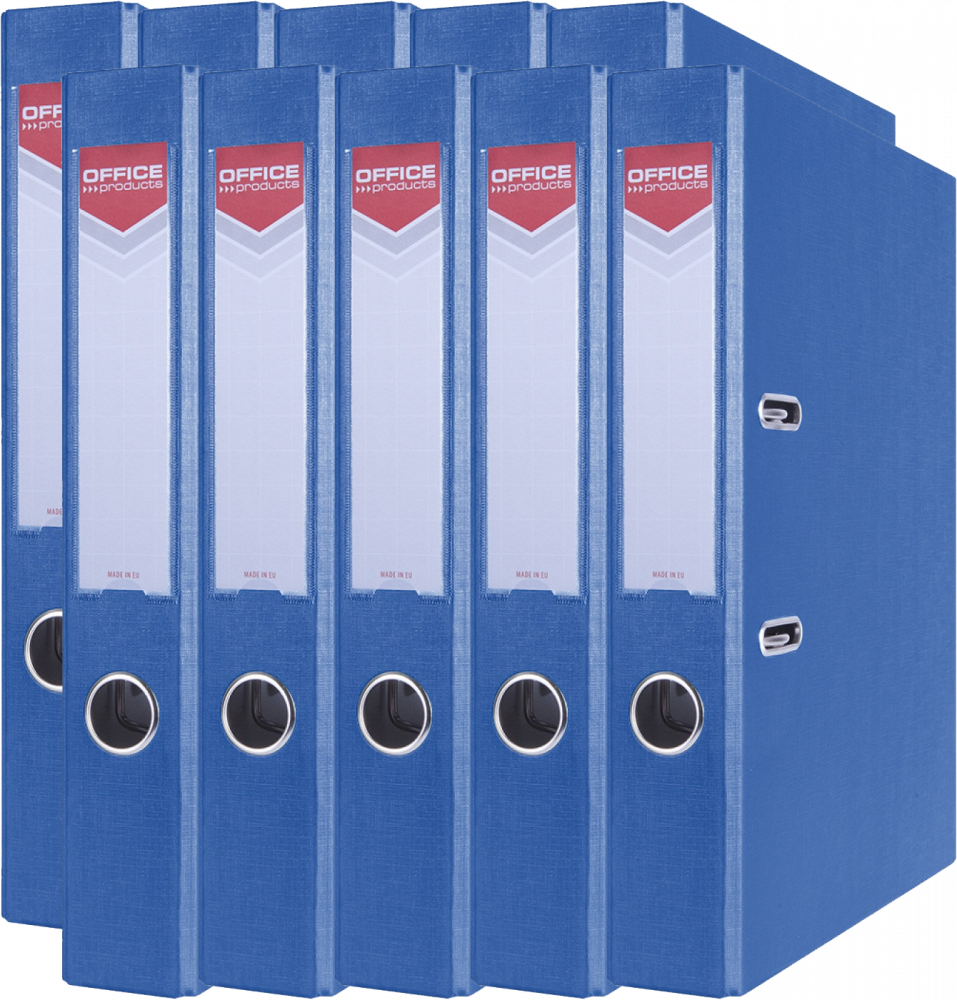 10x Segregator A4 Office Products Officer, 55mm, niebieski