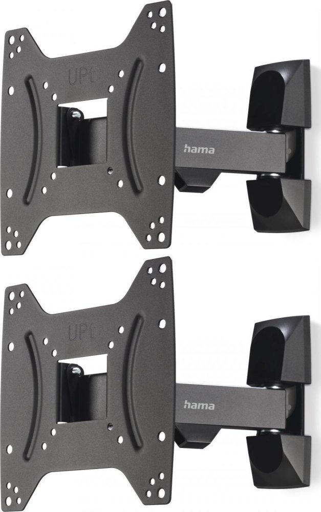 2x Uchwyt do telewizora LCD/LED VESA Hama Fullmotion , do 20kg, 200x200, 1 ramię, 48"