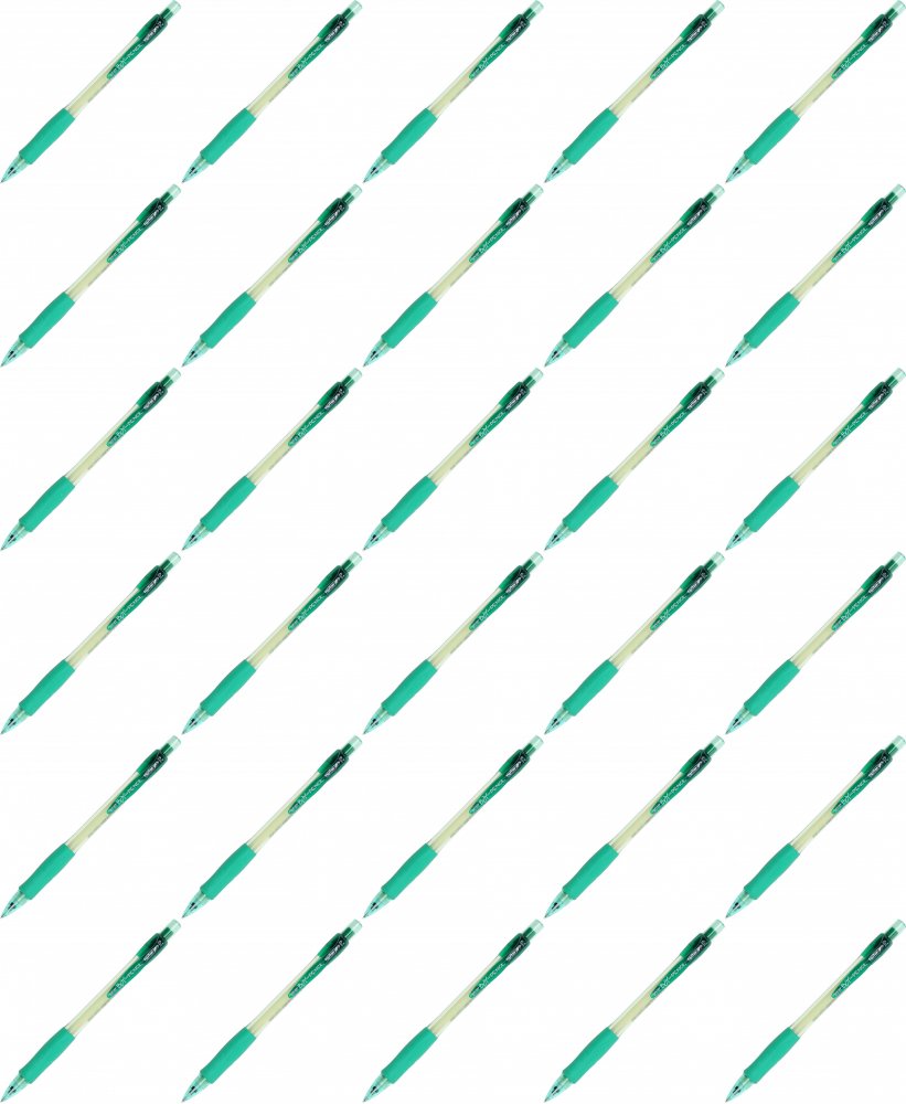 30x Ołówek automatyczny Rystor Boy-Pencil, 0.7mm, z gumką, zielony