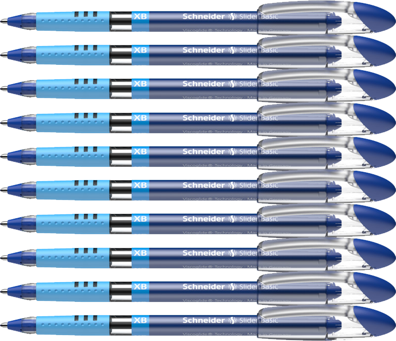 Długopis Schneider Slider Basic, XB niebieski 10sztuk