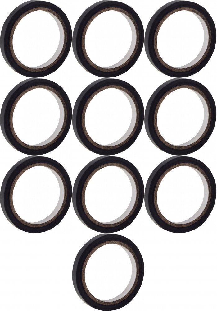 10x Taśma do tablic suchościeralnych MemoBe, samoprzylepna, 3mmx15.5m, czarny