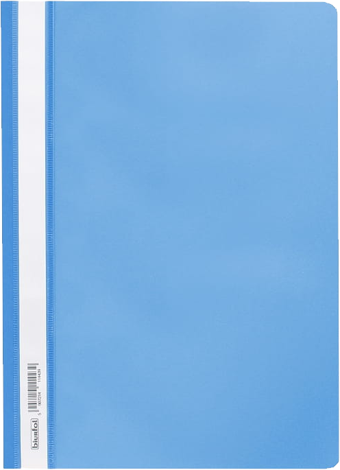 Skoroszyt plastikowy bez oczek Biurfol, miękki, A4, niebieski