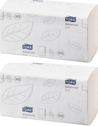 2x Ręcznik papierowy Tork Advanced 290143, dwuwarstwowy, w składce ZZ, 250 składek, biały