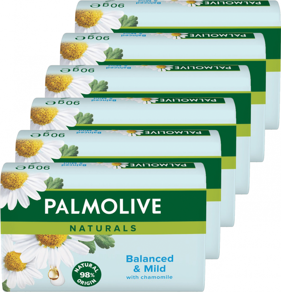 6x Mydło w kostce Palmolive, Naturals Balanced & Mild, 90g