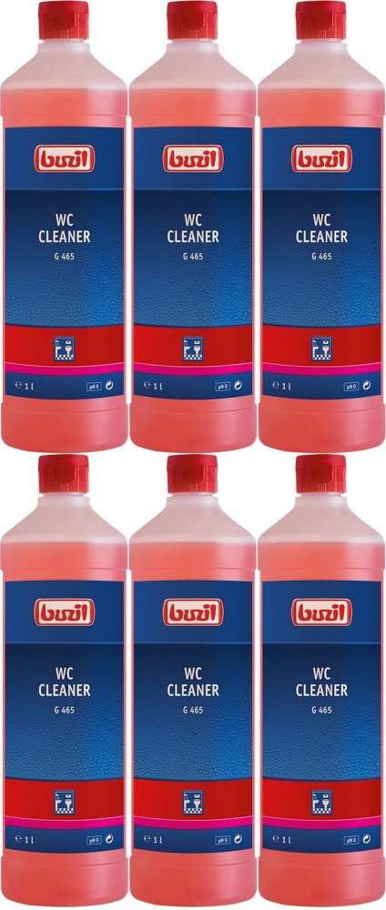 6x Środek do toalet Buzil WC Cleaner, 1l