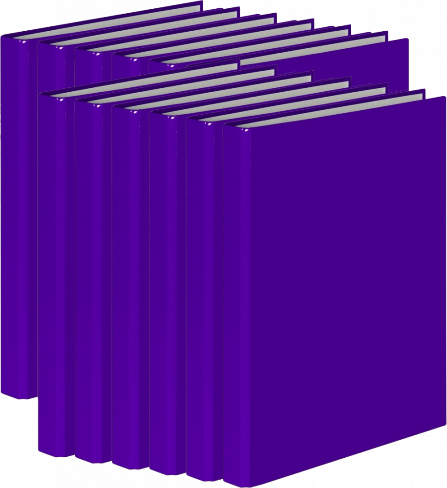 12x Segregator ringowy VauPe, A4, szerokość grzbietu 25mm, 4 ringi, fioletowy