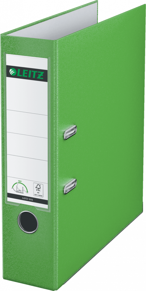 Segregator A4 Leitz 180°, 80mm, do 600 kartek, jasnozielony