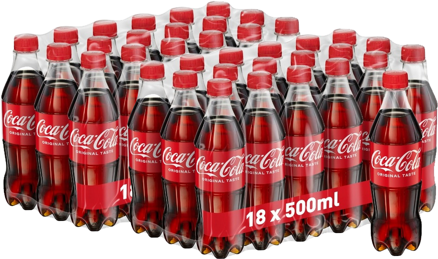 36x Napój gazowany Coca-Cola, butelka, 0.5l, KAUCJA