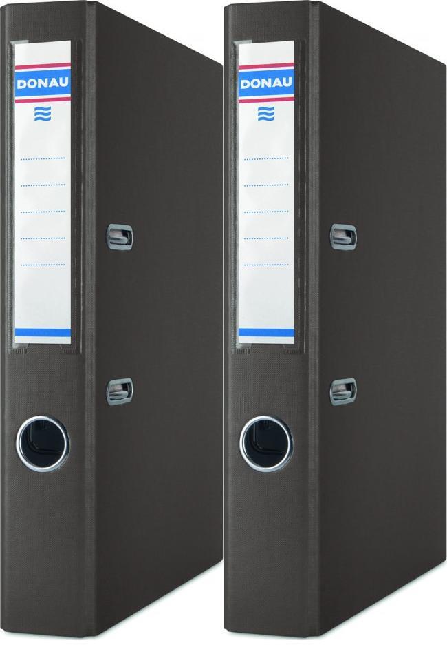 2x Segregator A4 Donau Master, szerokość grzbietu 50mm, do 350 kartek, brązowy