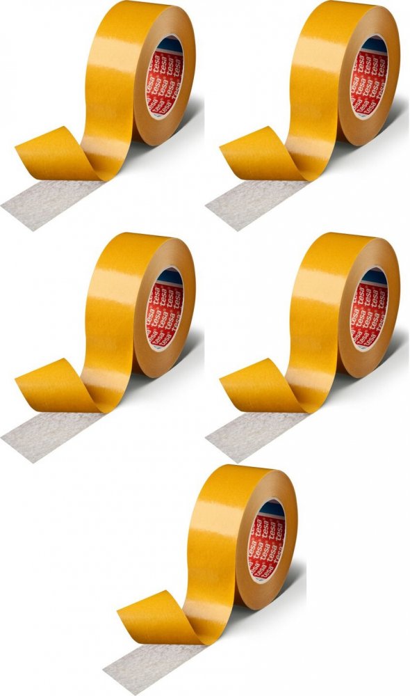 5x Taśma dwustronna Tesa, 25mm x 50m, przezroczysty