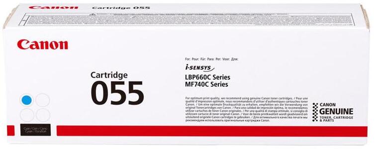 Toner Canon 3015C002 (CRG-055C), 2100 stron, cyan (błękitny)