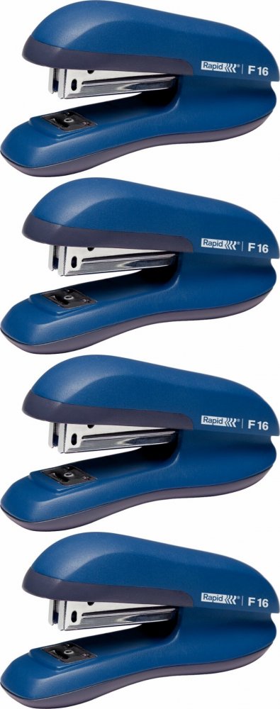 4x Zszywacz Rapid F16, do 30 kartek, niebieski