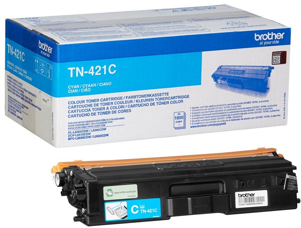 Toner Brother (TN421C), 1800 stron, cyan (błękitny)