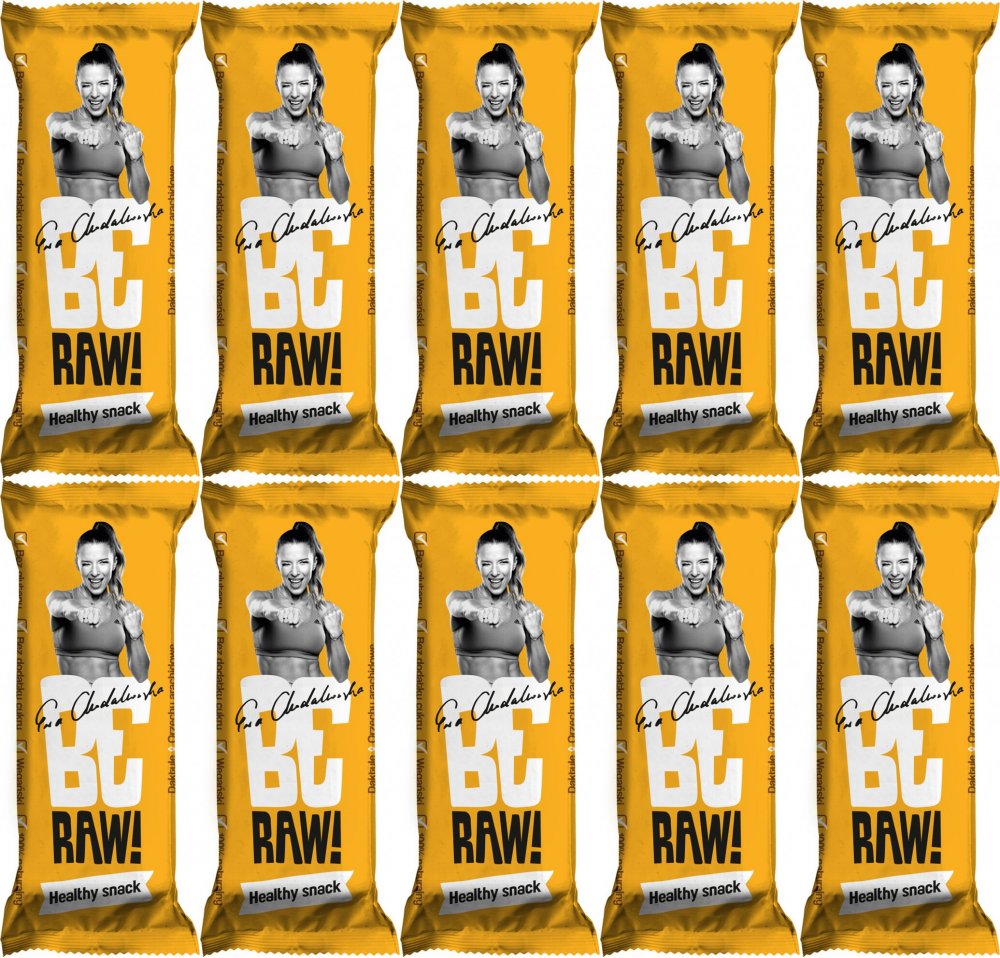 10x Baton BeRAW Healthy Snack, masło orzechowe, 40g
