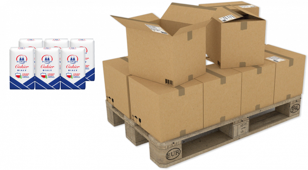 960x Cukier biały Diamant, sypki, 1kg