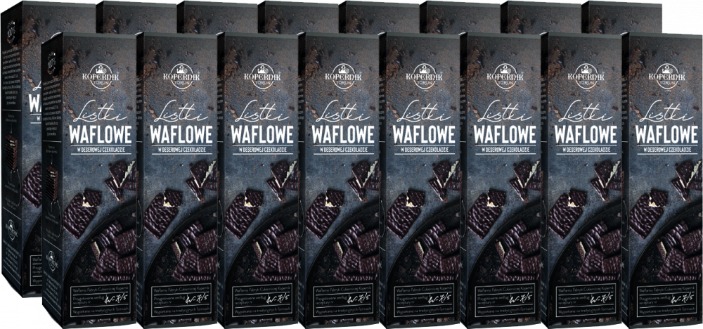 16x Listki waflowe w deserowej czekoladzie Kopernik Premium, 96g