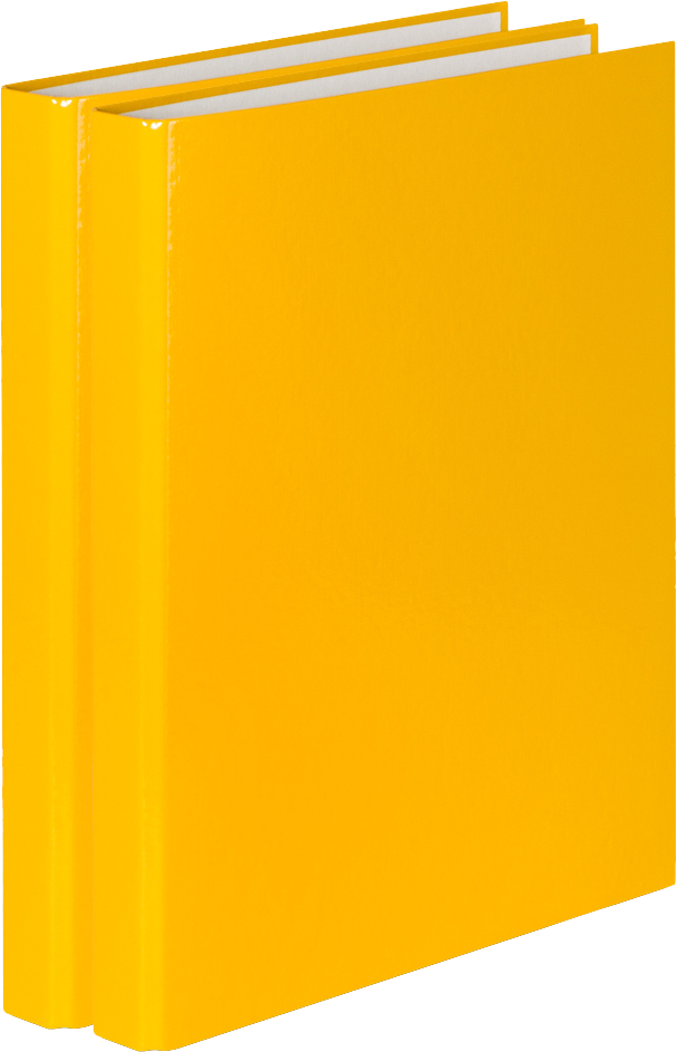 2x Segregator ringowy VauPe FCK, A4, szerokość grzbietu 25mm, do 150 kartek, 2 ringi, żółty