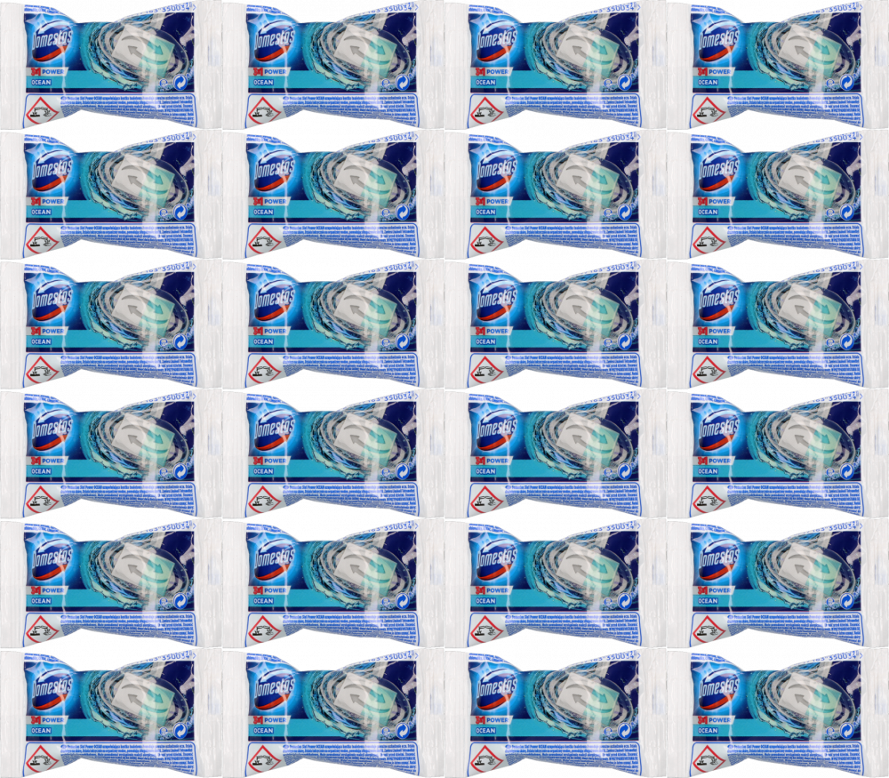 24x Kostka do WC Domestos, 3w1, zapas, Ocean, 35g