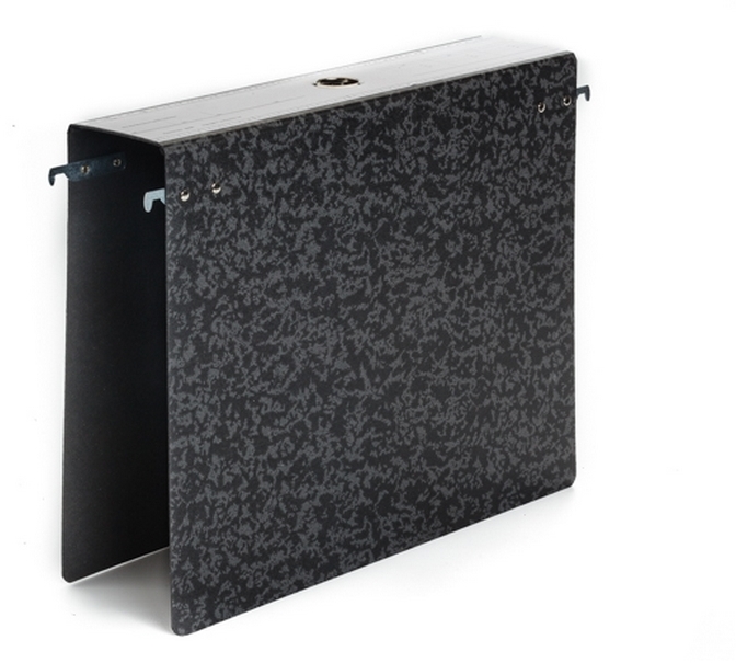 Segregator zawieszany Spiral, A4, 70mm, czarno-szary