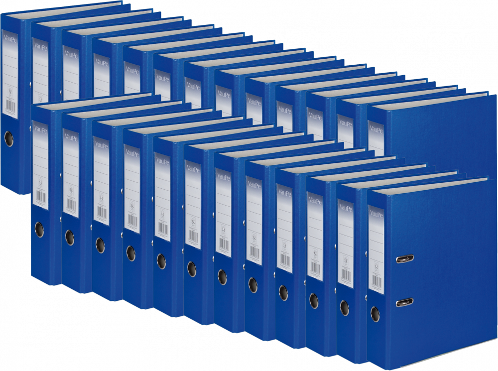 25x Segregator A4 VauPe Biznes, 75mm, niebieski