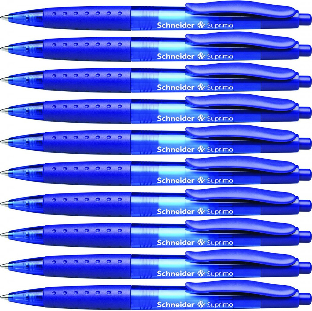 10x Długopis automatyczny Schneider Suprimo, M, niebieski