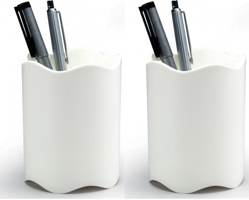 2x Kubek na długopisy Durable Trend, 80x102mm, biały