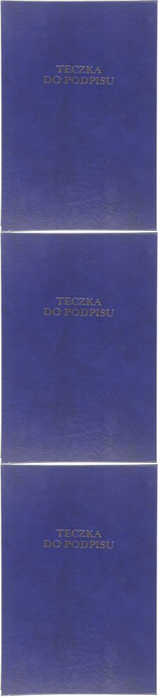 3x Teczka do podpisu Barbara, A4, 12 kart, granatowy