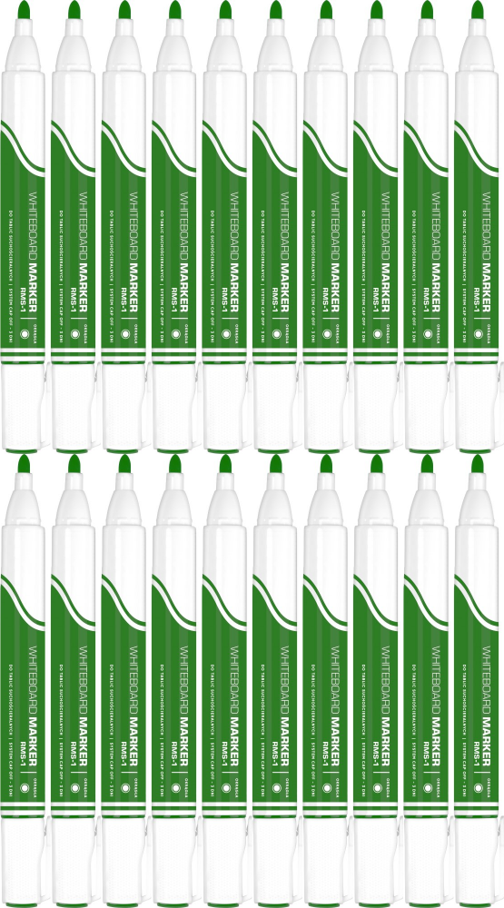 20x Marker suchościeralny Rystor RMS-1, okrągła, 4mm, zielony
