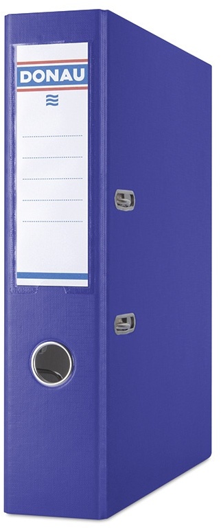 Segregator A4 Donau Master, szerokość grzbietu 75mm, do 500 kartek, ciemnoniebieski