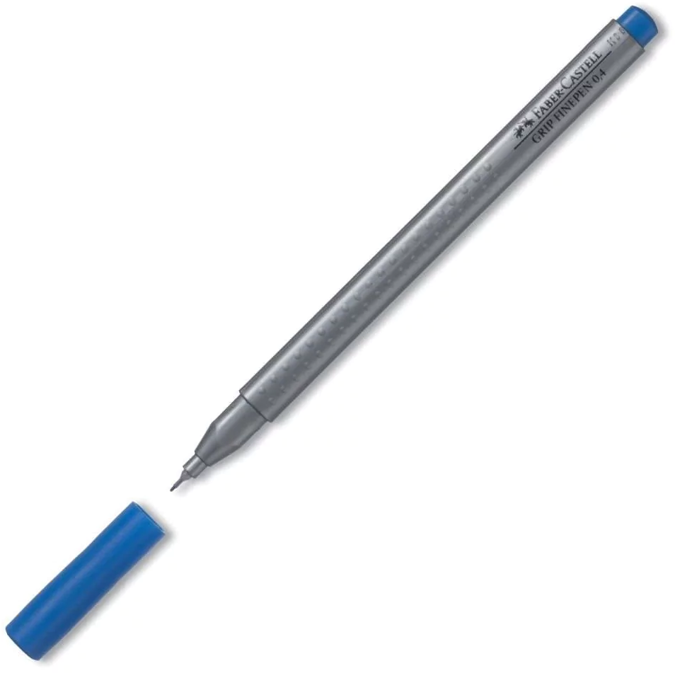 Cienkopis Faber-Castell Grip, 0.4mm, niebieski