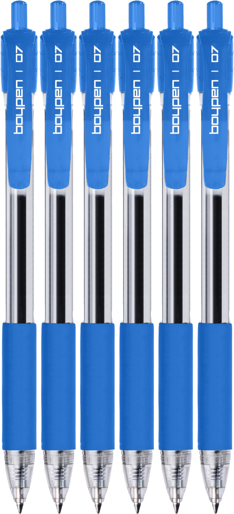 6x Długopis automatyczny Rystor, Boy Pen, 0.7mm niebieski