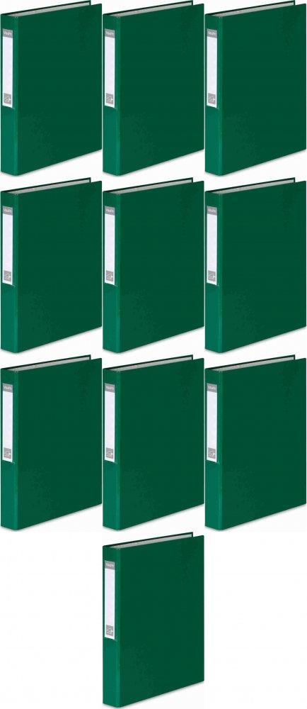 10x Segregator VauPe FCK, A4, szerokość grzbietu 40mm, do 150 kartek, 2 ringi, zielony