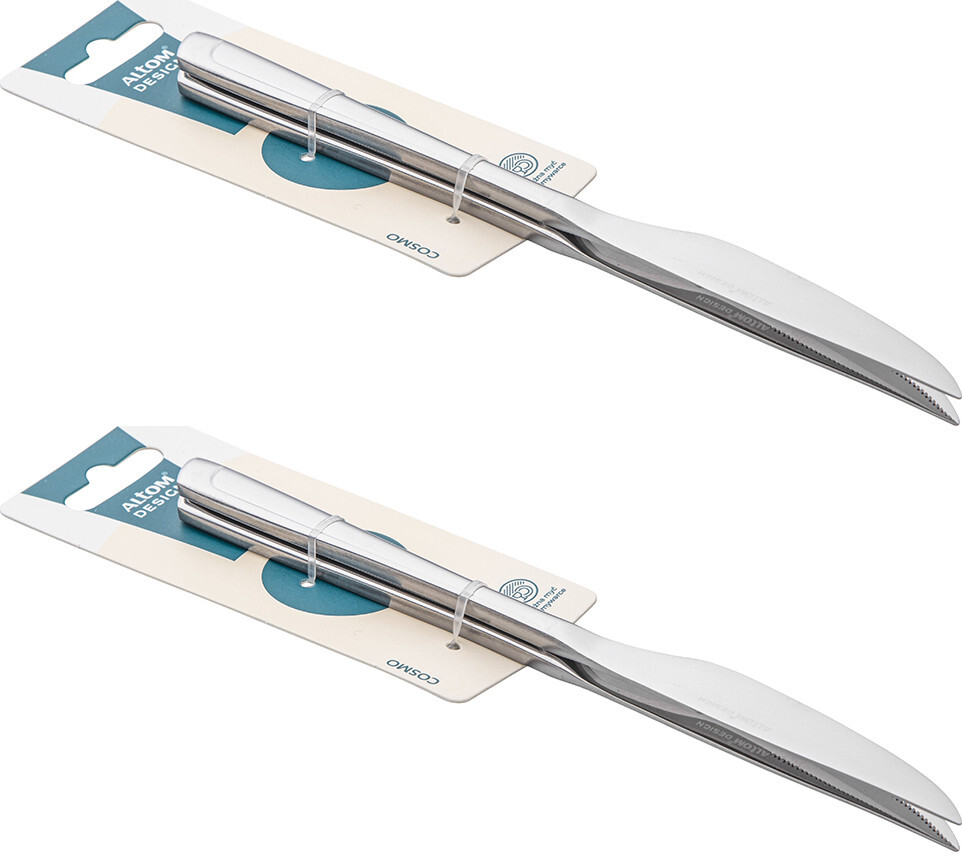 2x Nóż Altom Design Cosmo, 2 sztuki, blister, srebrny